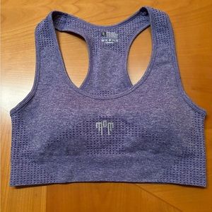 MoM purple sports bra